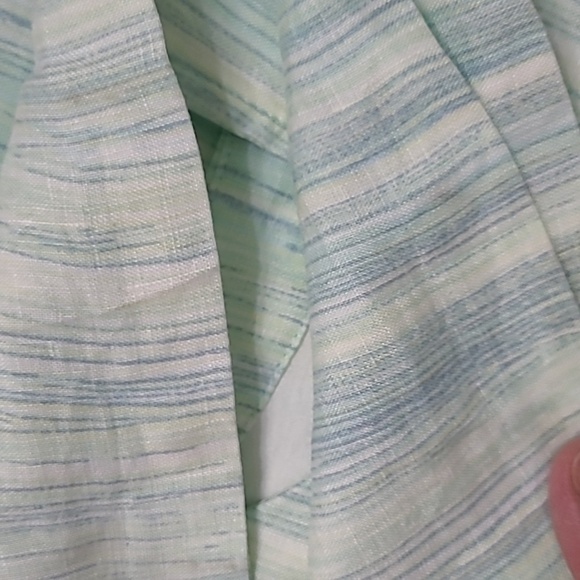 NWT J. Jill Vertically Striped Linen Sleeveless Dress size Large - Picture 9 of 9